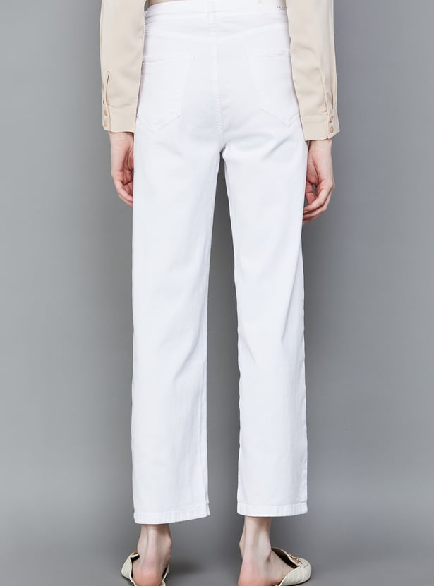 KRAUS Solid Straight Fit Jeans