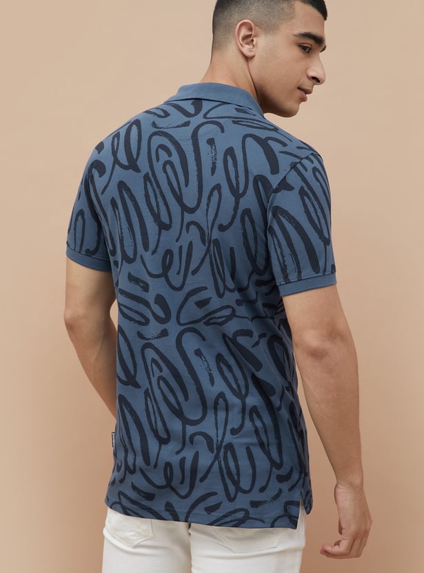 FAME FOREVER Printed Polo T-shirt