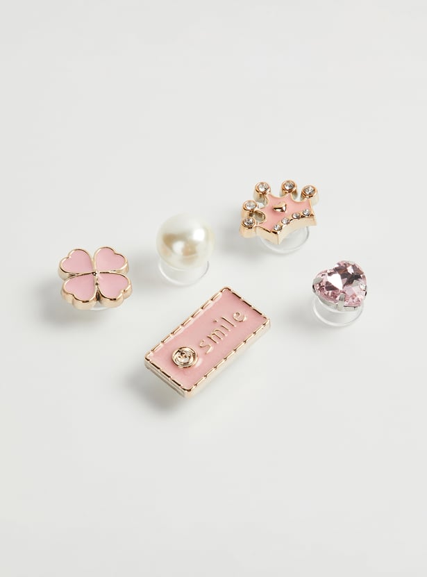 FAME FOREVER Embellished Clog Charms - Pack of 5