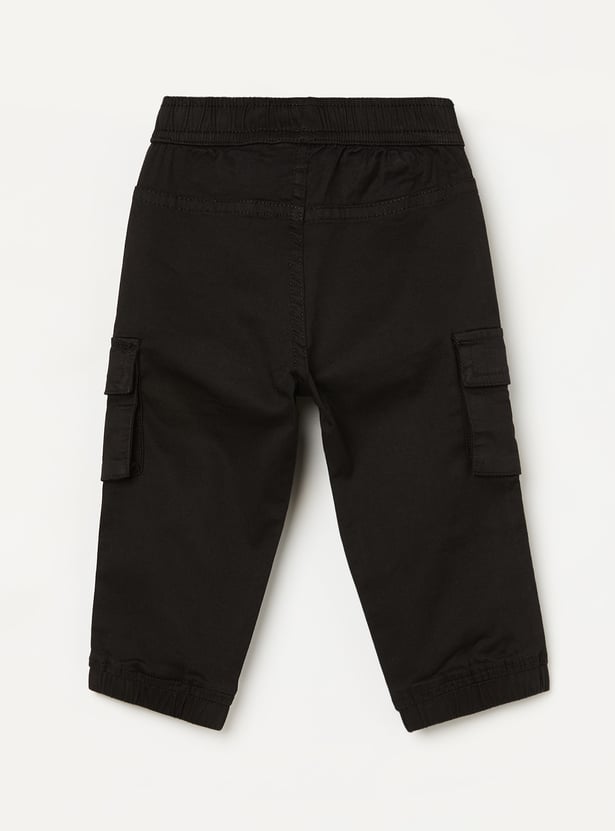 JUNIORS Boys Solid Cargo Joggers