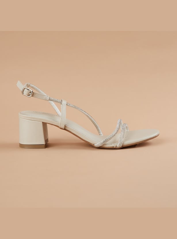 GINGER Embellished Block Heels