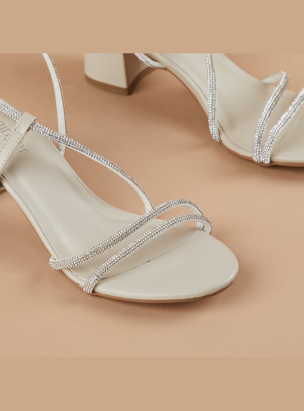 GINGER Embellished Block Heels