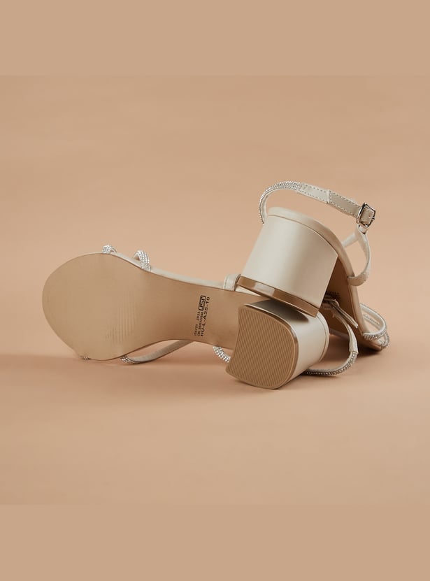 GINGER Embellished Block Heels