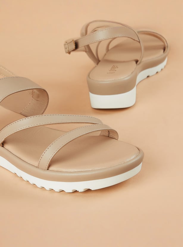 GINGER Contrast Sole Platform Sandals