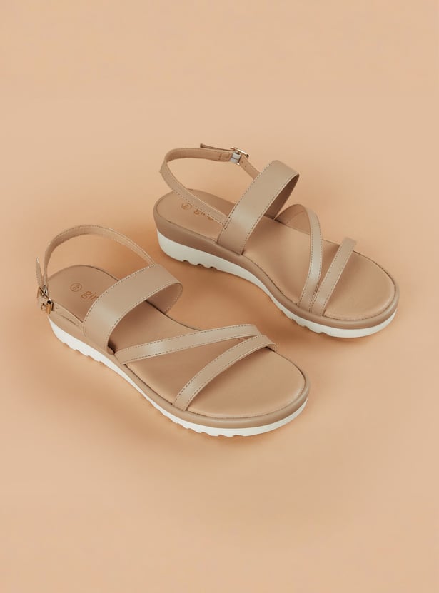 GINGER Contrast Sole Platform Sandals