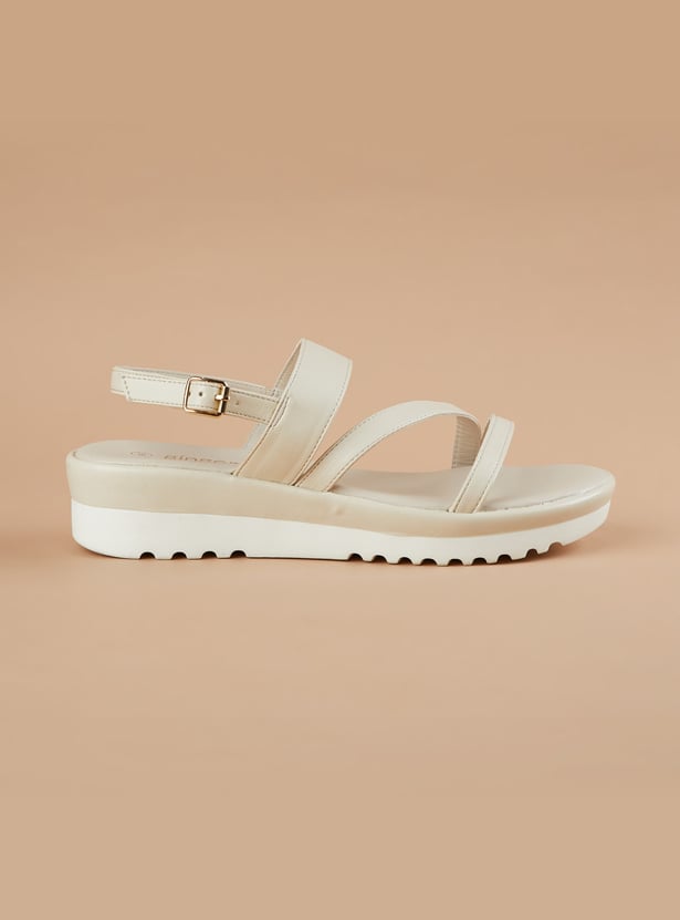 GINGER Contrast Sole Platform Sandals