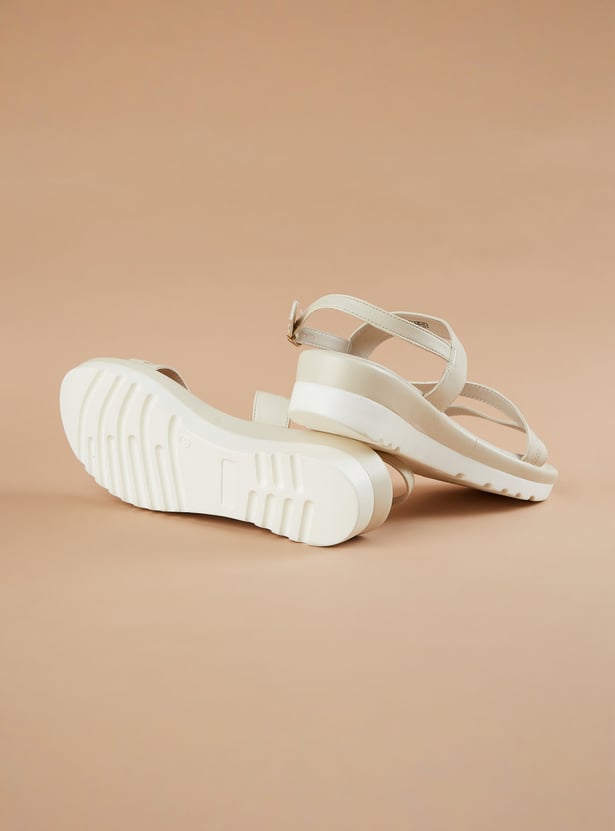 GINGER Contrast Sole Platform Sandals