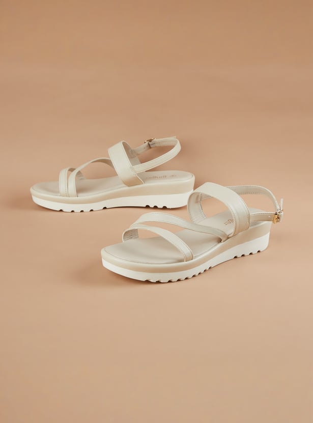 GINGER Contrast Sole Platform Sandals