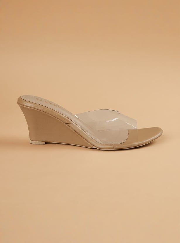 GINGER Transparent Strap Wedges