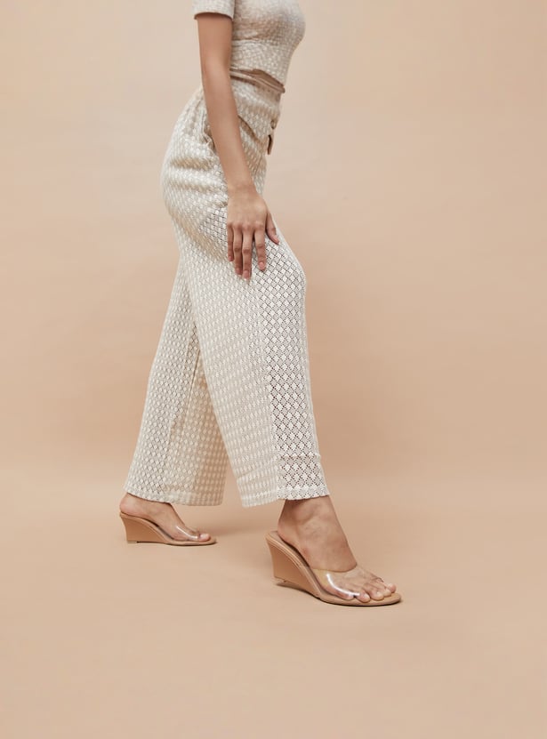 GINGER Transparent Strap Wedges