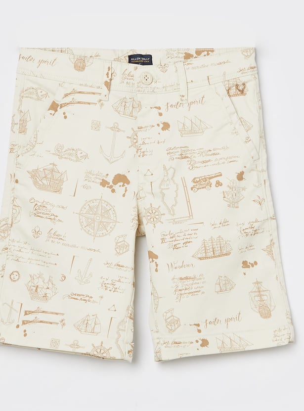 ALLEN SOLLY Boys Printed Shorts