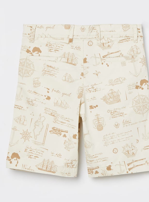 ALLEN SOLLY Boys Printed Shorts