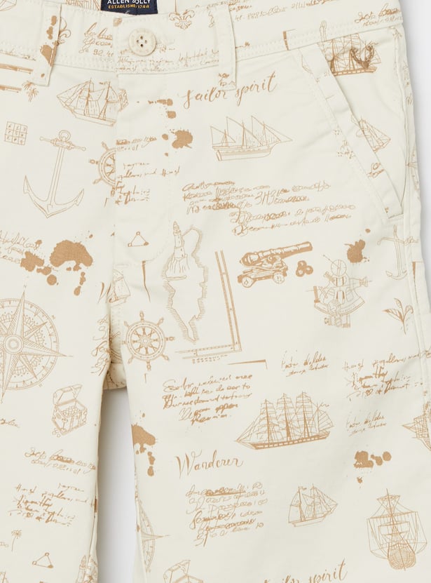 ALLEN SOLLY Boys Printed Shorts