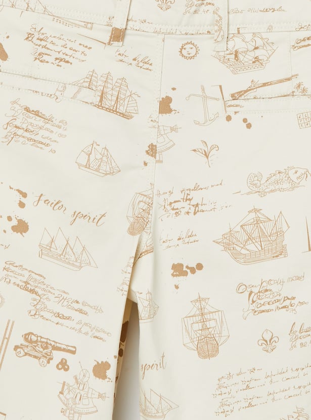 ALLEN SOLLY Boys Printed Shorts