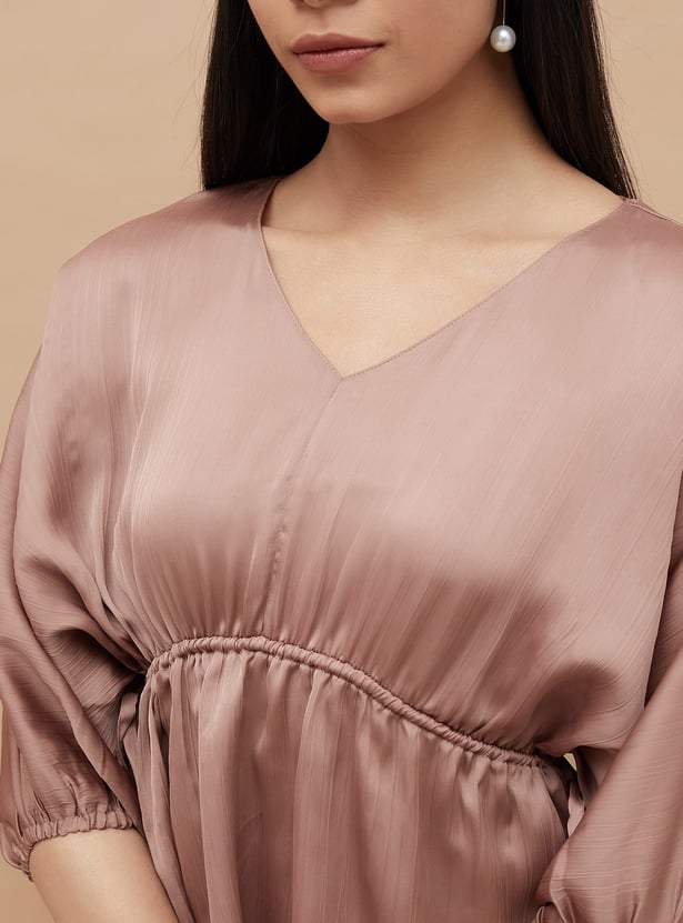 CODE Solid Batwing Sleeve Top
