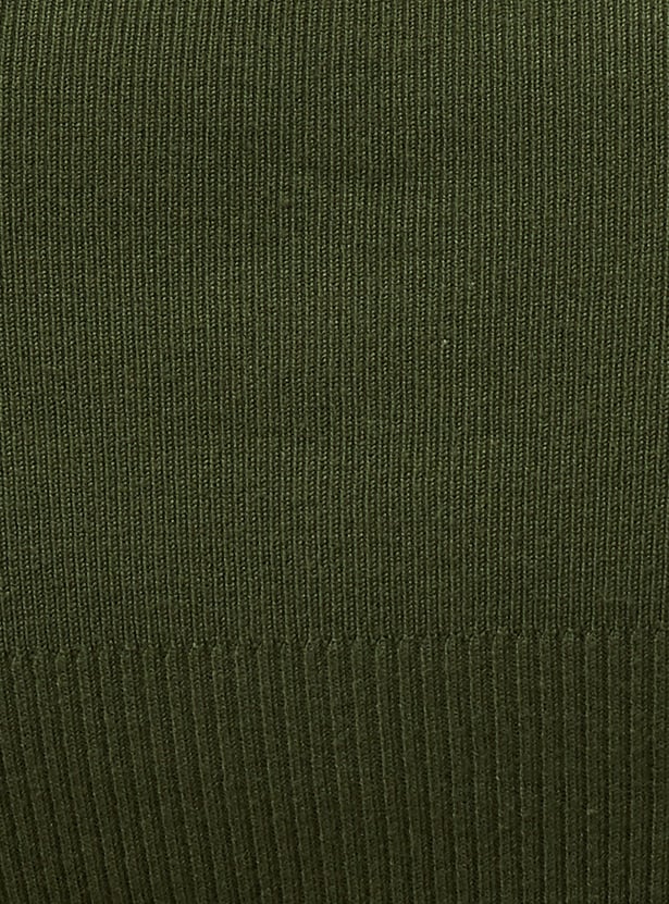 CODE CLASSIC Ribbed Collared Top