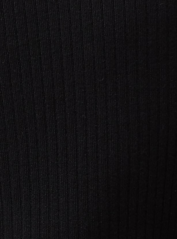 CODE CLASSIC Ribbed Cardigan with Contrast Detail