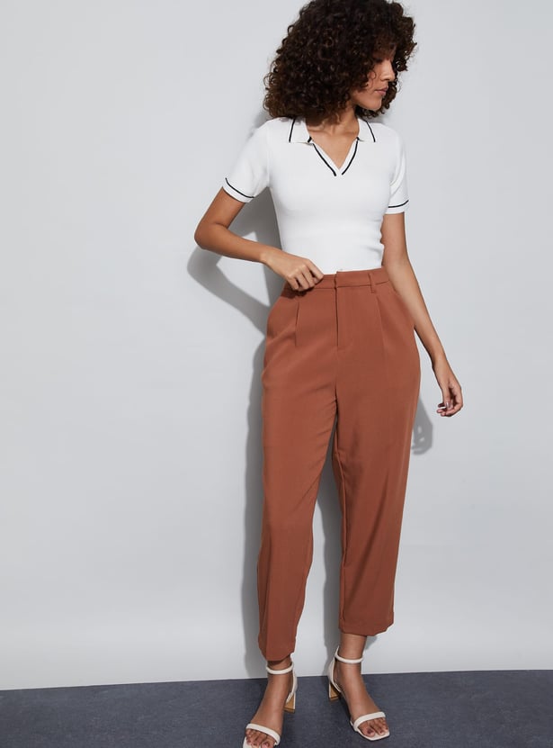 CODE CLASSIC Johnny Collar Knit Top