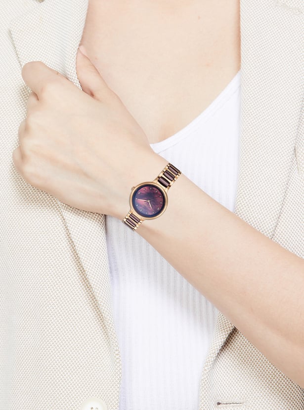 XYLYS Melange Embellished Analog Watch - NT45022KD01E