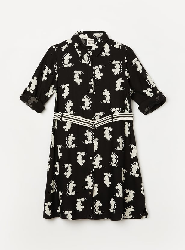 Buy FAME FOREVER Girls Minnie Mouse Print Shirt Dress with Belt from Fame Forever at just INR 1299.0 Buy FAME FOREVER Girls Minnie Mouse Print Shirt Dress with Belt from Fame Forever at just INR 1299.0