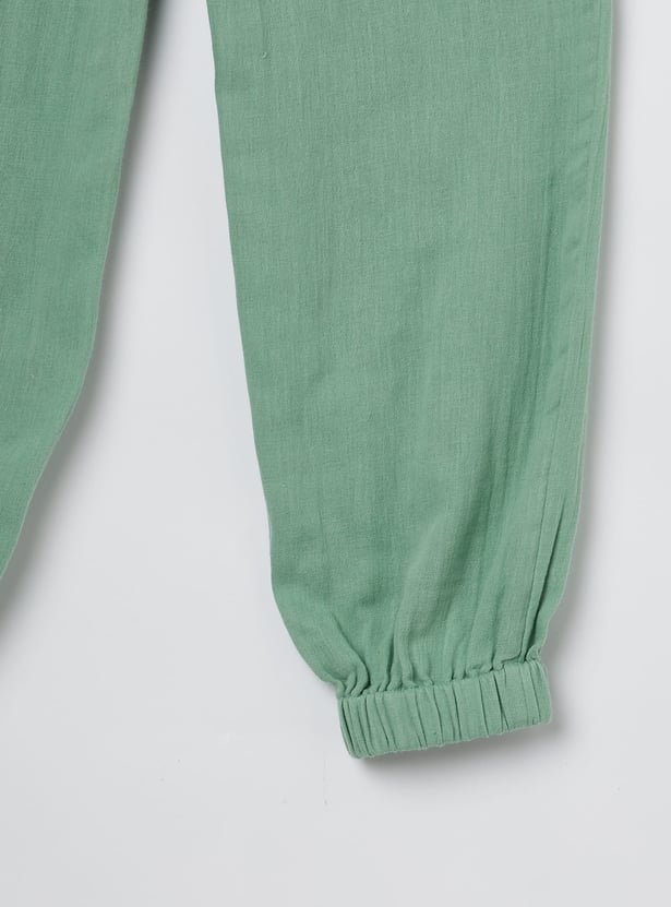 FAME FOREVER Girls Solid Cargo Joggers