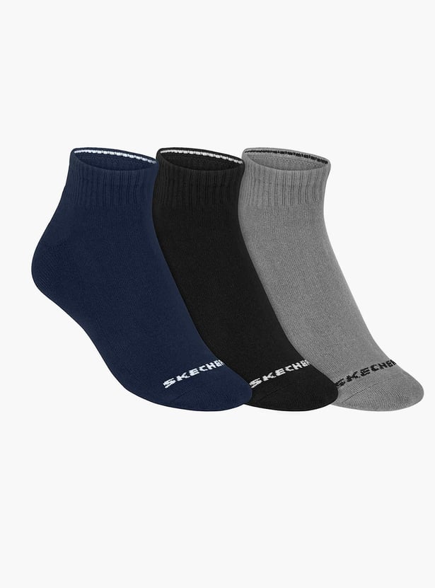 SKECHERS Knitted Ankle-Length Socks - Pack of 3