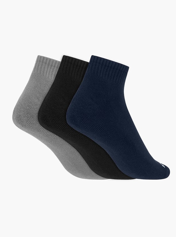 SKECHERS Knitted Ankle-Length Socks - Pack of 3