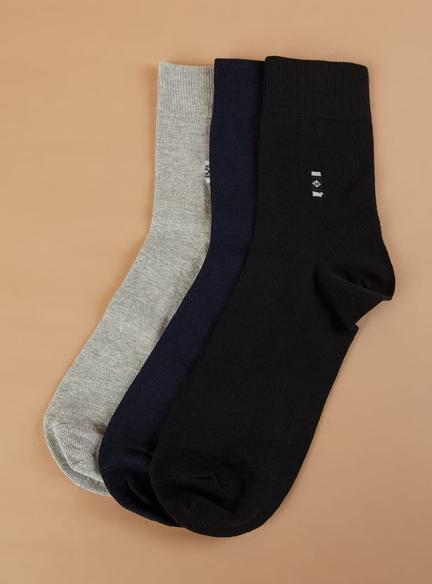 CODE Knitted Crew Length Socks - Pack of 3