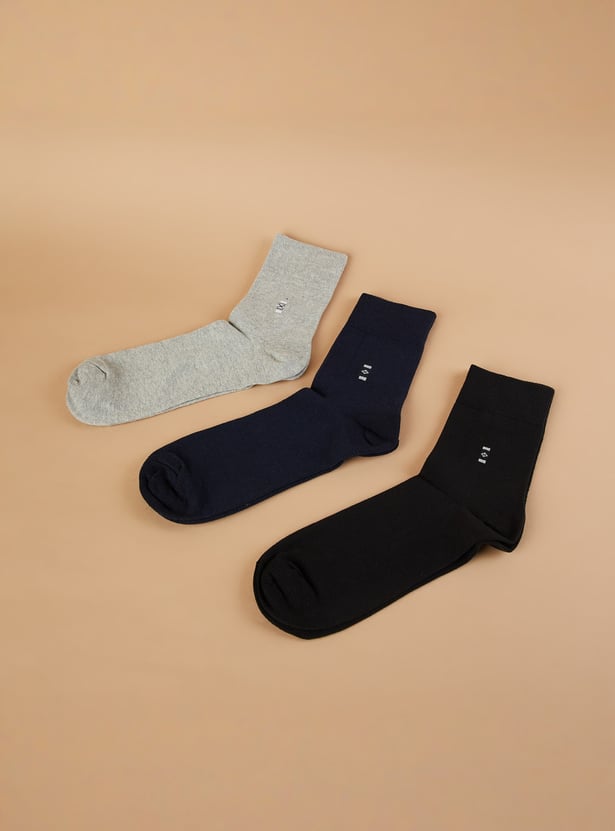 CODE Knitted Crew Length Socks - Pack of 3