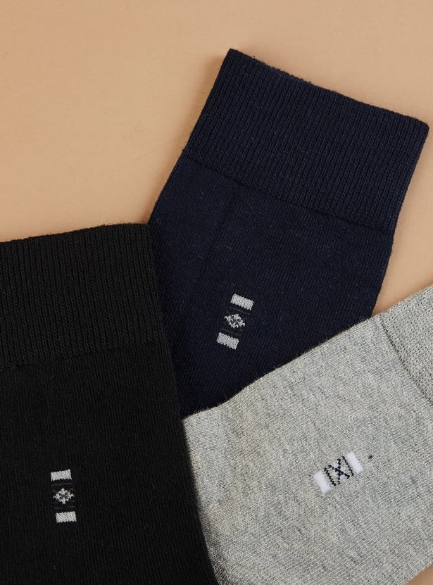 CODE Knitted Crew Length Socks - Pack of 3