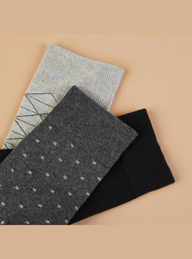 CODE Assorted Crew Length Socks - Pack of 3