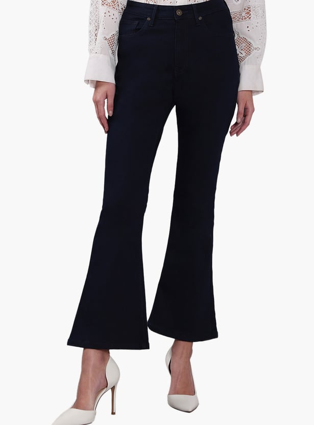 VERO MODA Solid Flared Jeans