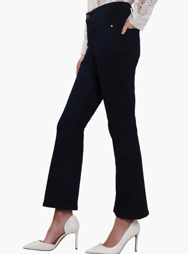 VERO MODA Solid Flared Jeans