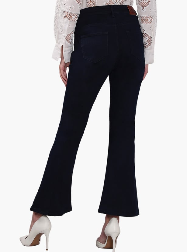 VERO MODA Solid Flared Jeans