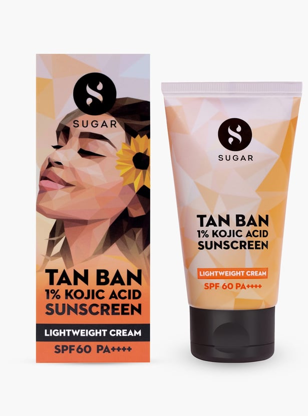 SUGAR Tan Ban 1 Percent Kojic Acid SPF60 Sunscreen - 50ml