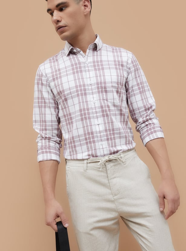 CODE Checked Regular Fit Shirt