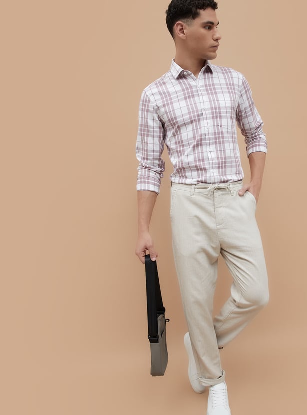CODE Checked Regular Fit Shirt