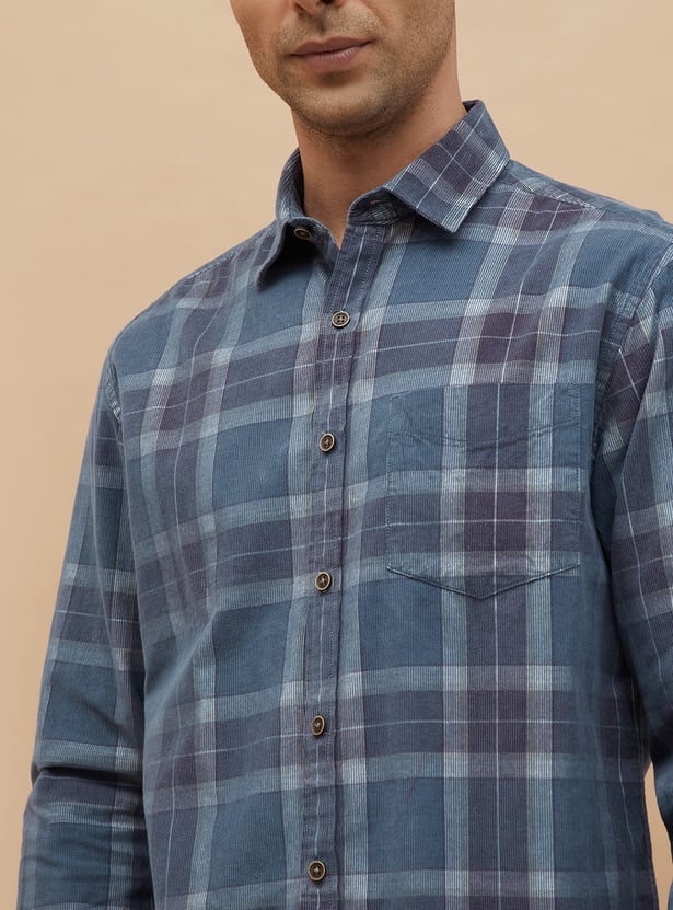 CODE Checked Regular Fit Shirt
