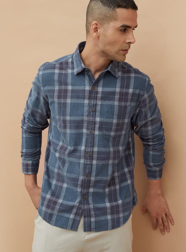 CODE Checked Regular Fit Shirt