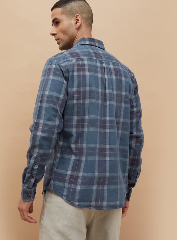 CODE Checked Regular Fit Shirt