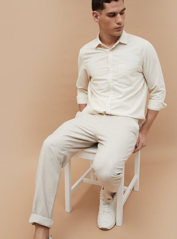 CODE Corduroy Regular Fit Shirt