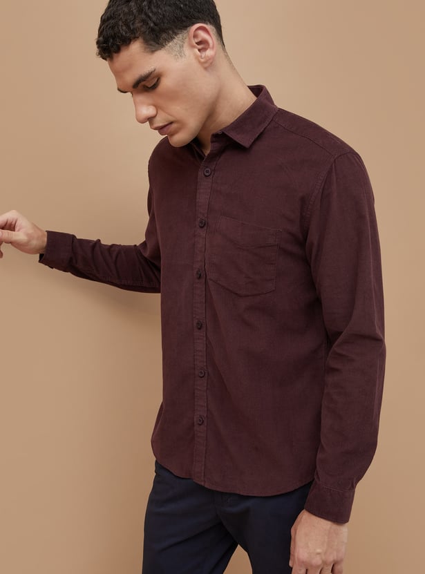 CODE Corduroy Regular Fit Shirt