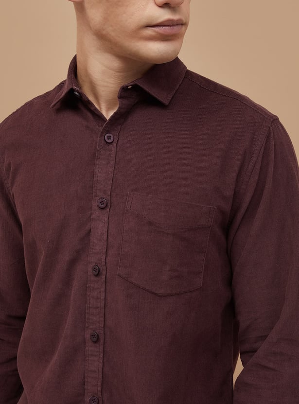CODE Corduroy Regular Fit Shirt
