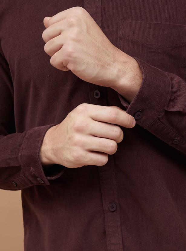 CODE Corduroy Regular Fit Shirt
