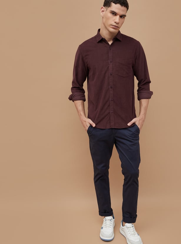 CODE Corduroy Regular Fit Shirt