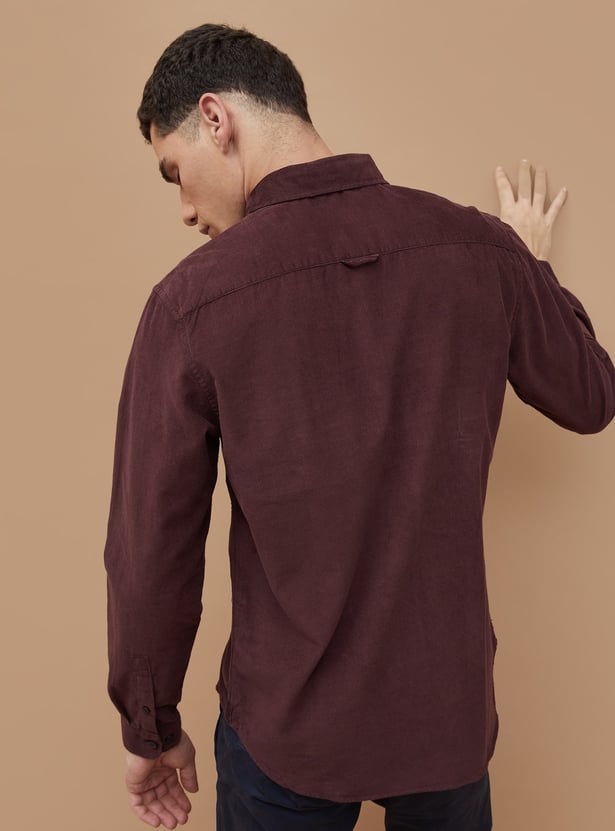 CODE Corduroy Regular Fit Shirt