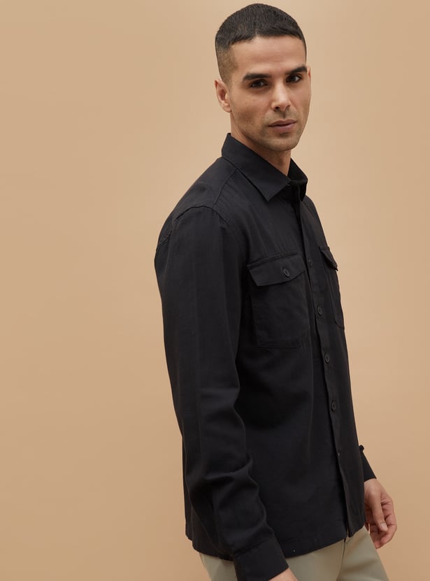 CODE UNWIND Solid Regular Fit Shirt