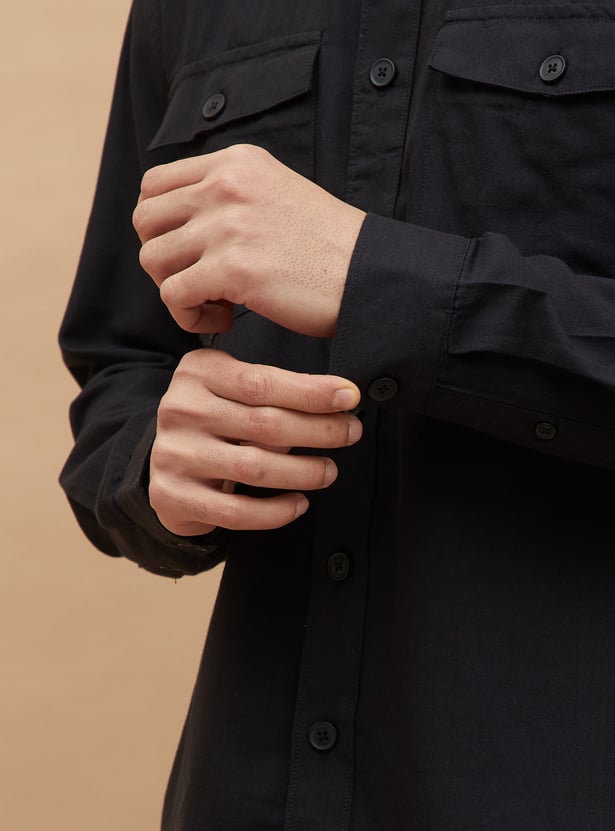 CODE UNWIND Solid Regular Fit Shirt