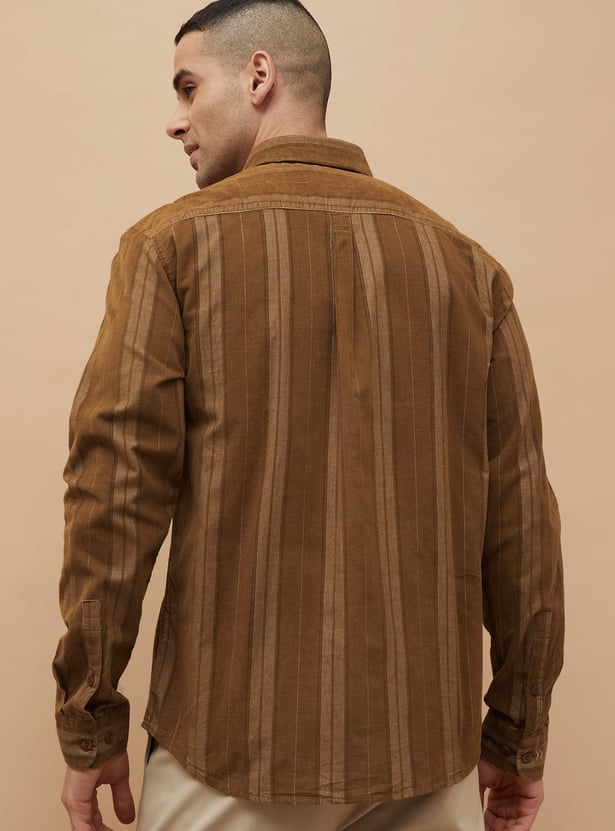CODE Striped Regular Fit Shirt