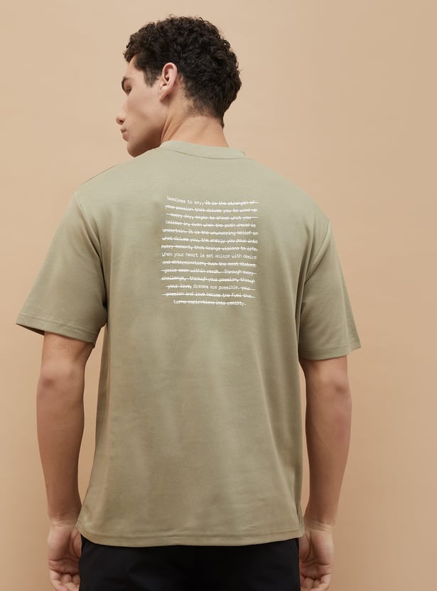 CODE UNWIND Printed Crew Neck T-shirt